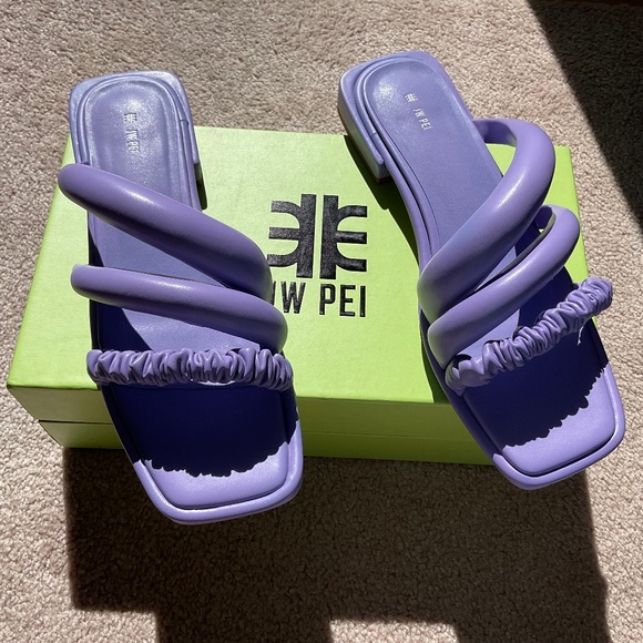JW PEI Jada Flat Mule - Lavender Purple Size 41 NIB - Picture 1 of 11